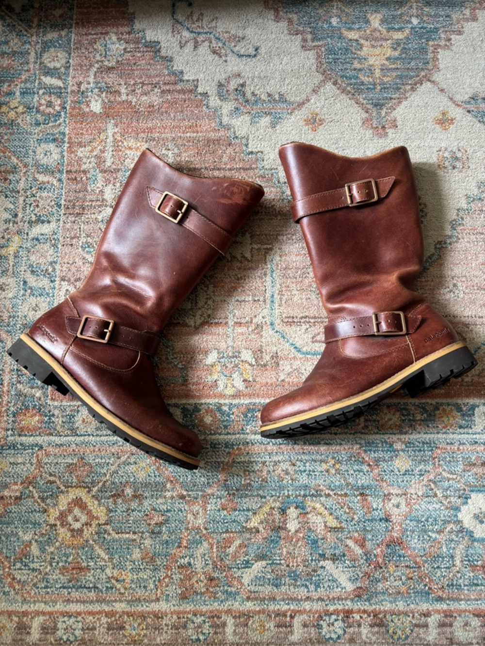 Patagonia thatcher brown leather riding boots size 7